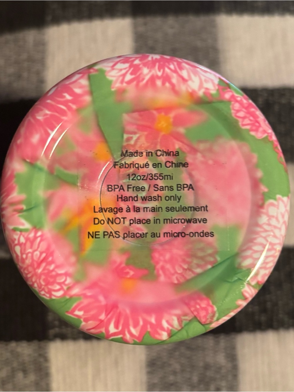 Brand New Lilly Pulitzer Pink Floral Slim Can Insulator